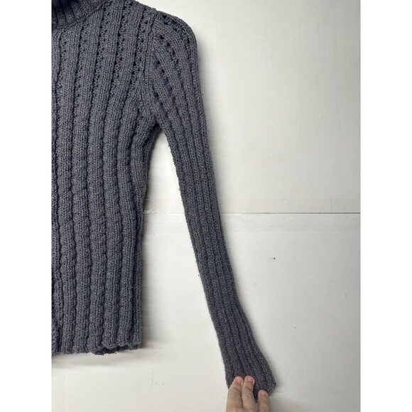 American Eagle Women’s Chunky Knit Cardigan Sweater Button Front Size Small - Picture 5 of 8